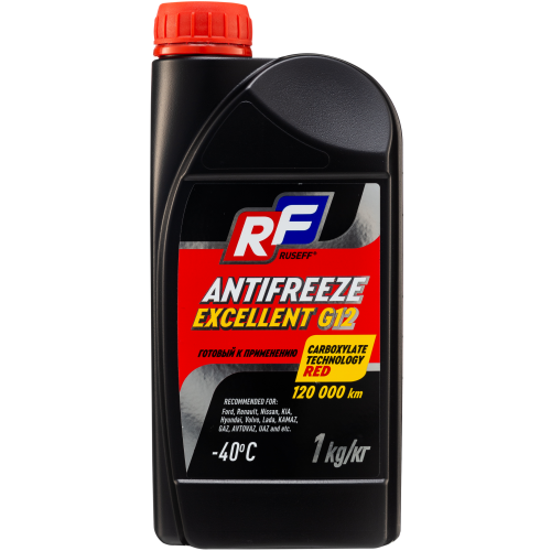 17357N RUSEFF Антифриз ANTIFREEZE EXCELLENT G12 40 (1кг) - 1 кг