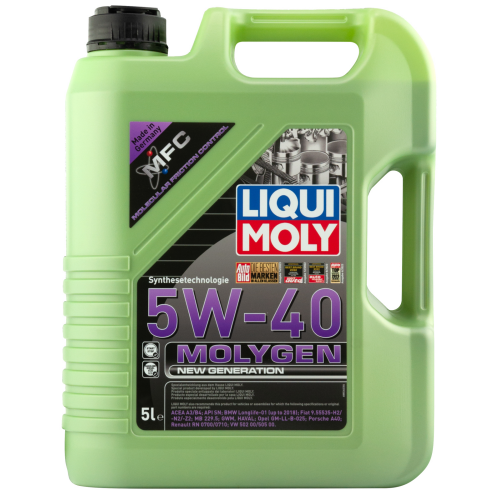 8536 LiquiMoly НС-синт. мот.масло Molygen New Generation 5W-40 (5л) - 5 л