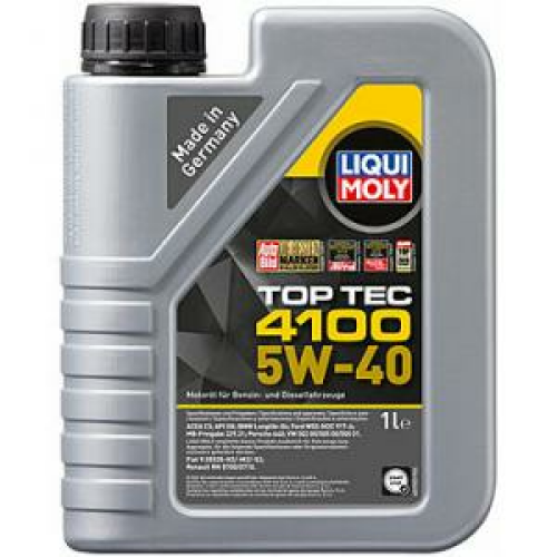 7500 LiquiMoly НС-синт. мот.масло Top Tec 4100 5W-40 SN C3 (1л) - 1 л