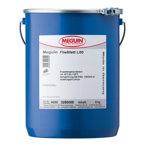 4690 Meguin Жидкая смазка д/центр.систем meguin Fliebfett L00 (5кг) - 5 кг