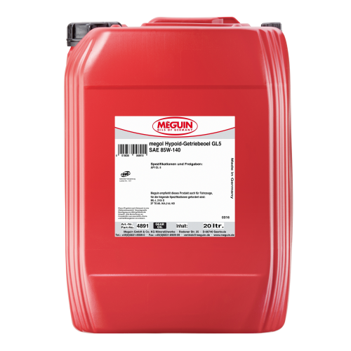 4891 Meguin Мин. тр.масло Megol Hypoid-Getriebeoel 85W-140 GL-5 (20л) - 20 л