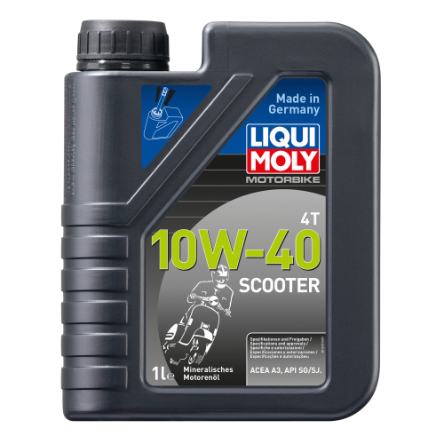 1618 LiquiMoly Мин. мот.масло д/скутеров Motorbike 4T Scooter 10W-40 SG/SJ A3 (1л) - 1 л