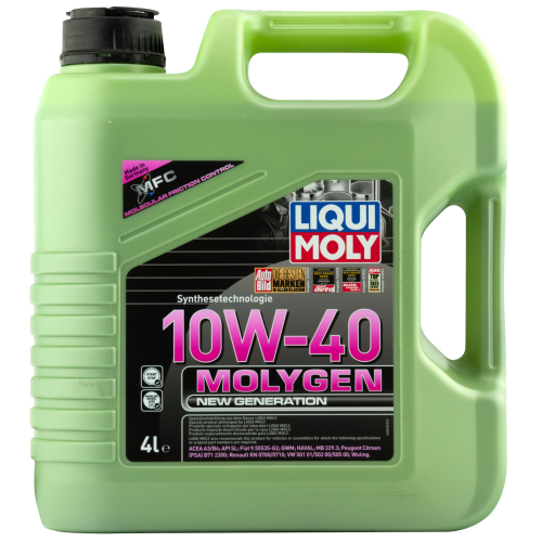 8538 LiquiMoly НС-синт. мот.масло Molygen New Generation 10W-40 (4л) - 4 л