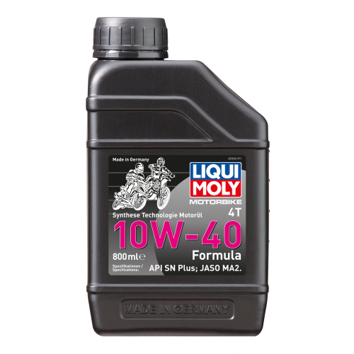 3036 LiquiMoly НС-синт. мот.масло д/4-т.мотоц. Motorbike 4T Formula 10W-40 SN Plus MA2 (0,8л) - 0,8 л
