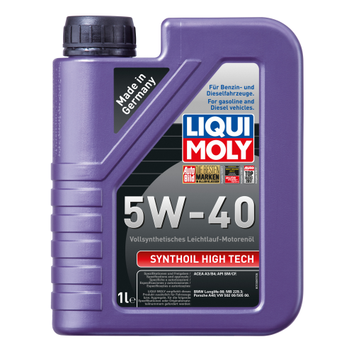1924 LiquiMoly Синт-ое мот.масло Synthoil High Tech 5W-40 SN A3/B4 (1л) - 1 л
