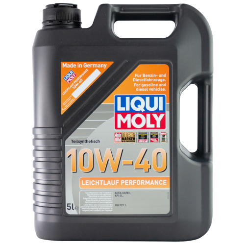 2536 LiquiMoly П/с. мот.масло Leichtlauf Performance 10W-40 SL A3/B3 (5л) - 5 л