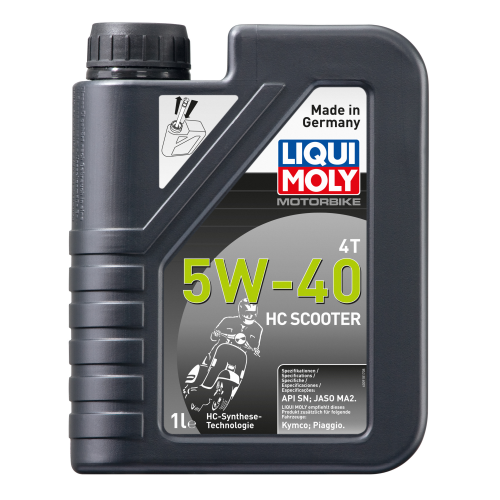 20829 LiquiMoly НС-синт. мот.масло Motorbike 4T HC Scooter 5W-40 SN Plus MA2 (1л) - 1 л