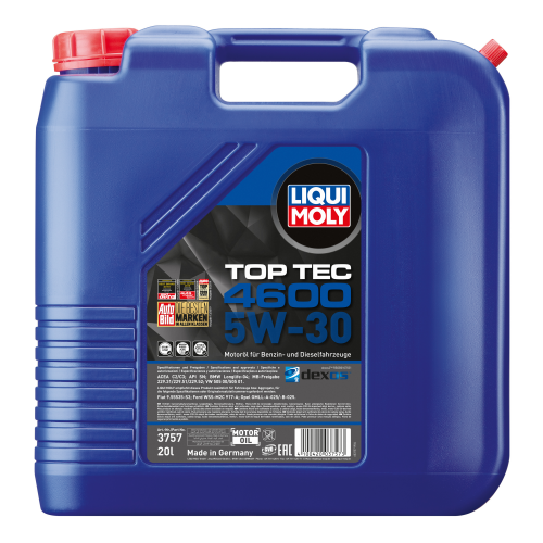 3757 LiquiMoly НС-синт. мот.масло Top Tec 4600 5W-30 SN C2/C3 (20л) - 20 л