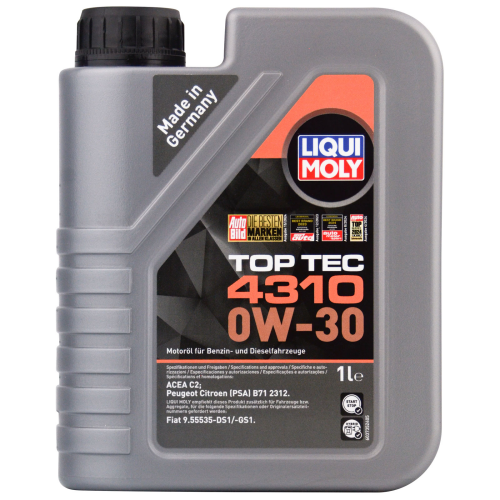 2361 LiquiMoly НС-синт. мот.масло Top Tec 4310 0W-30 C2 (1л) - 1 л