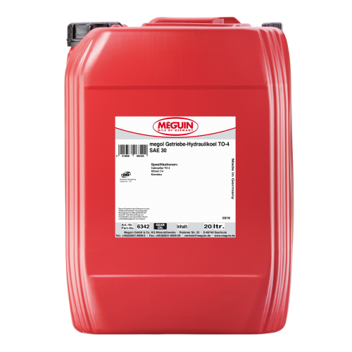 6342 Meguin Мин. тр.-гидр.масло Megol Getriebe-Hydraulikoel TO-4 SAE 30 (20л) - 20 л