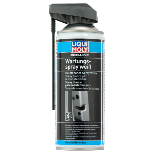 7387 LiquiMoly Грязеотталкивающая белая смазка Pro-Line Wartungs-Spray weiss (0,4л) - 0,4 л